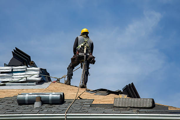 Professional Roof Replacement technician working in Alto, MI